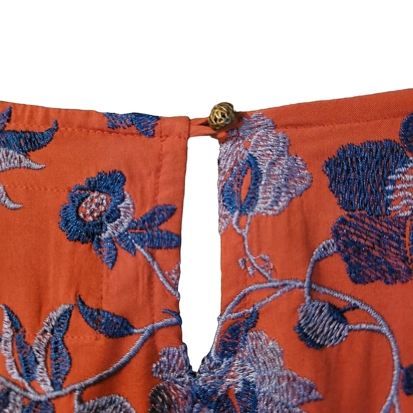 Anthropologie embroidered Juniper belted swing dress - XS.      A72 - Picture 9 of 14